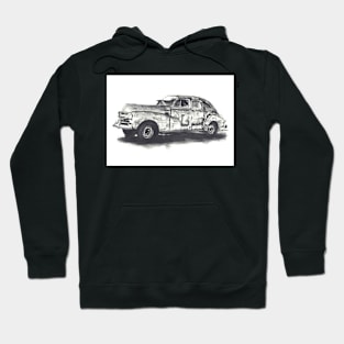 old classic rusty car Hoodie